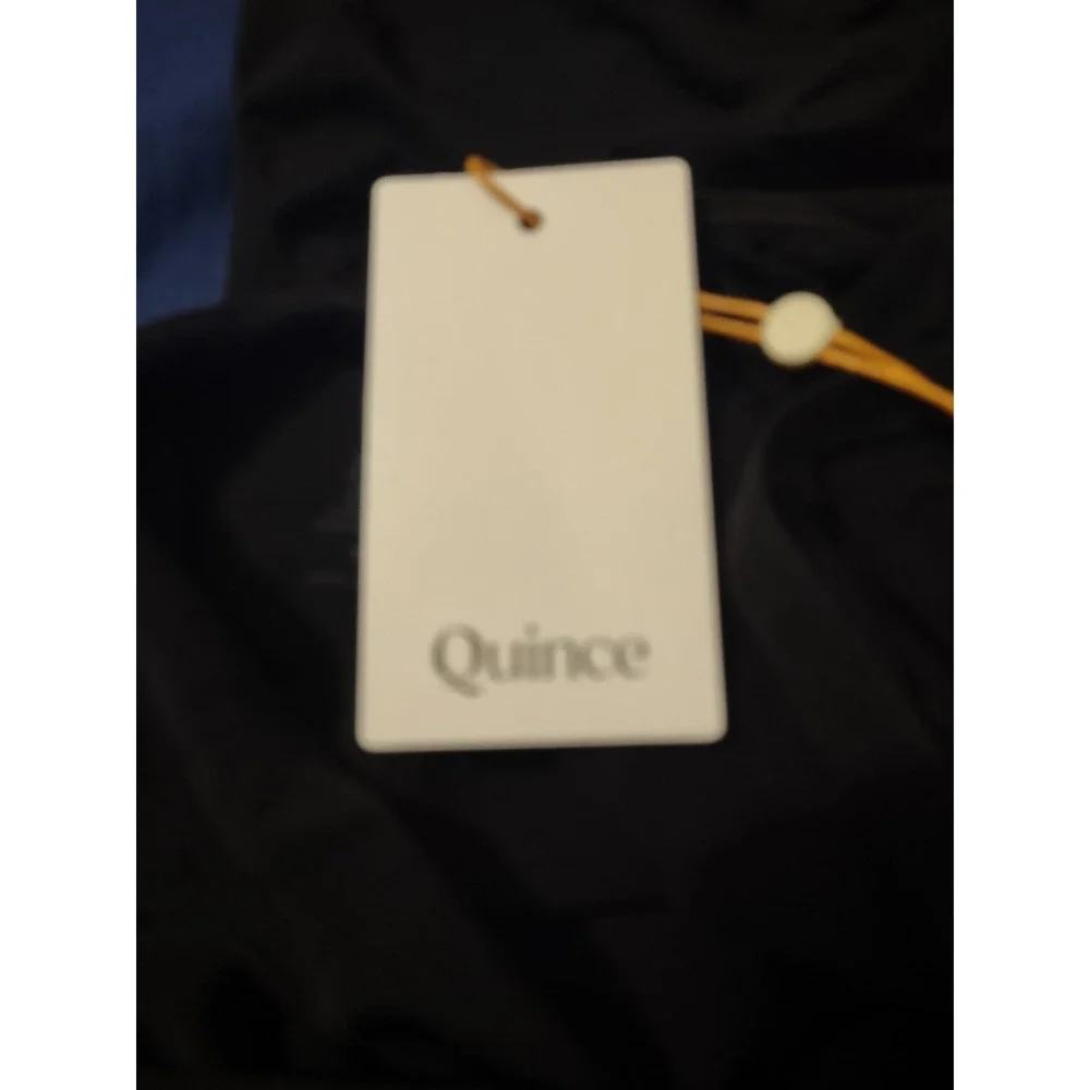 Quince Sculpting Bodysuit Black Shapewear Snap Closure Size S NWT